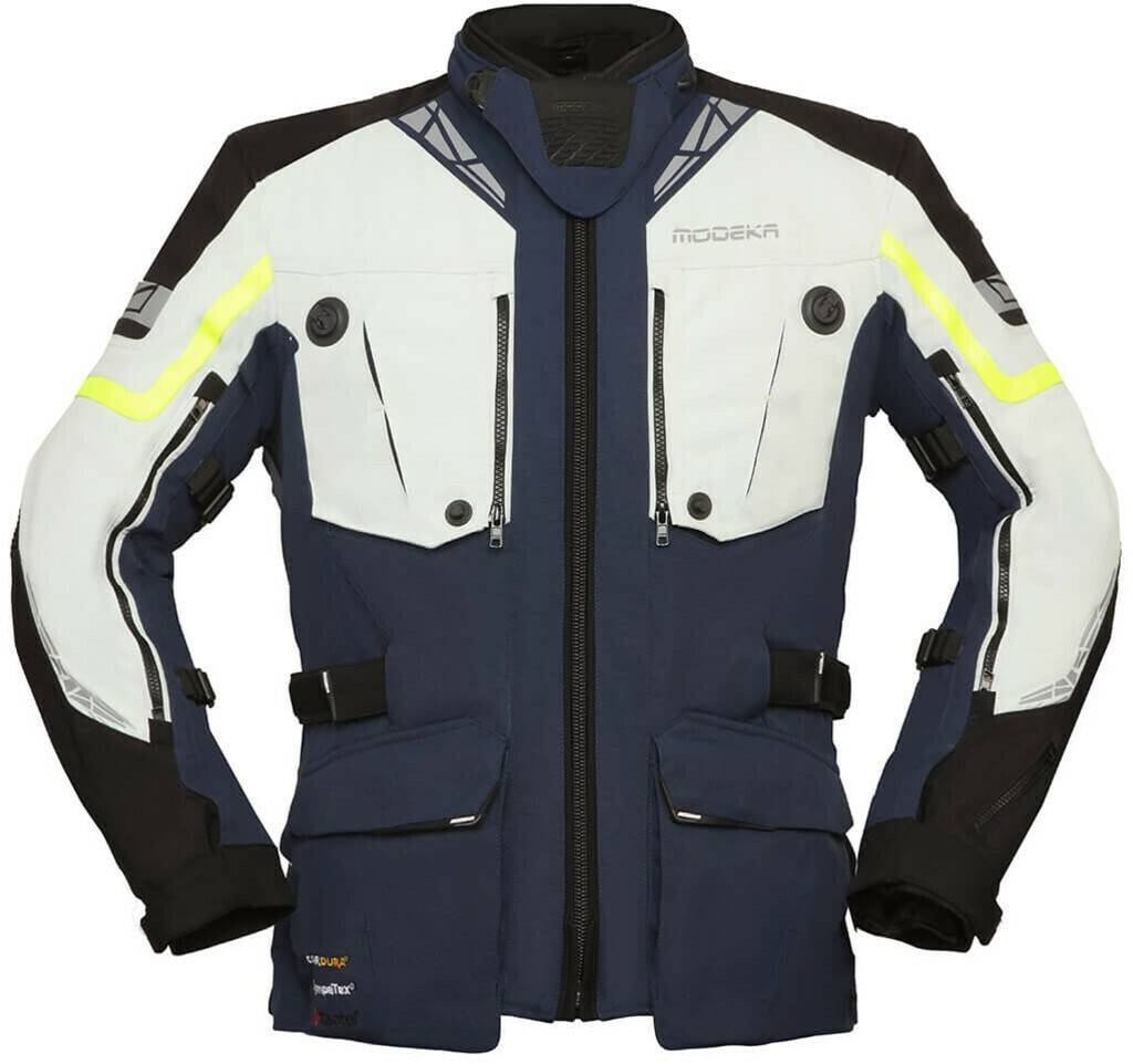 Modeka Panamericana II Textiljacke wasserdicht Dunkelblau/Hellgrau/Schwarz Motorradjacken